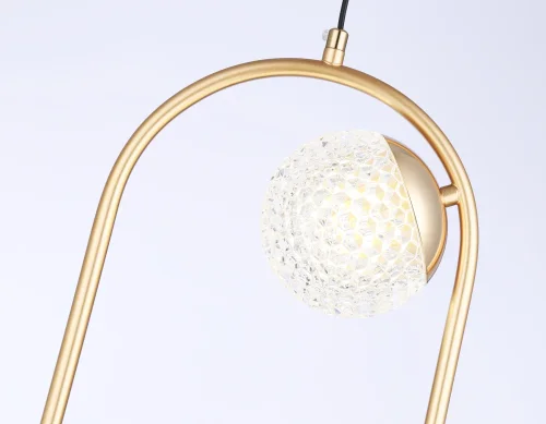 Светильник подвесной TR5431 Ambrella light прозрачный 2 лампы, основание золотое в стиле современный  фото 7