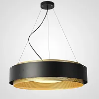 Светильник подвесной LED Casing 101409-26 ImperiumLoft чёрный золотой 1 лампа, основание чёрное в стиле модерн 