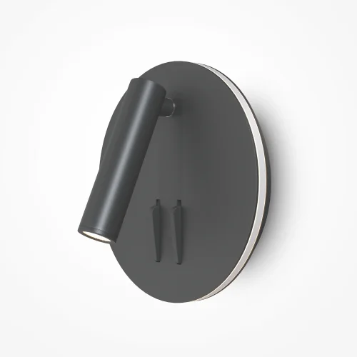 Бра с выключателем LED ios 176 C176-WL-01-6W-B Maytoni чёрный на 1 лампу, основание чёрное в стиле современный фото 11 Бра с выключателем LED ios 176 C176-WL-01-6W-B Maytoni чёрный на 1 лампу, основание чёрное в стиле современный фото 11