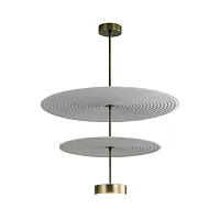 Светильник подвесной LED Felt 7035/20CA Odeon Light белый на 1 лампу, основание бронзовое в стиле минимализм 