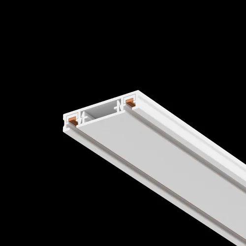 Шинопровод накладной 1м Magnetic track system Radity TRX084-111W Maytoni белый в стиле хай-тек современный для светильников серии Magnetic track system Radity шинопровод подвесной накладной radity радиусная магнитная магнитный фото 5