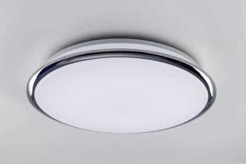 Светильник потолочный LED СтарЛайт CL70340 Citilux белый хром 1 лампа, основание белое в стиле современный  фото 2