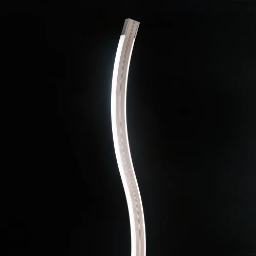 Торшер LED Гуффин CL804001 Citilux  белый 1 лампа, основание хром в стиле хай-тек
 фото 3