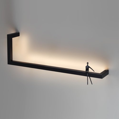 Бра LED Grafic 7153/14WL Odeon Light чёрный на 1 лампу, основание чёрное в стиле хай-тек отражённый свет фото 6 Бра LED Grafic 7153/14WL Odeon Light чёрный на 1 лампу, основание чёрное в стиле хай-тек отражённый свет фото 6