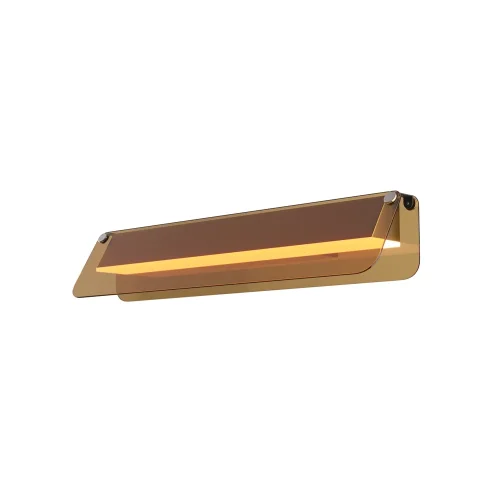 Бра LED Flat MOD296WL-L10BC3K Maytoni коричневый на 1 лампу, основание чёрное в стиле современный хай-тек фото 5