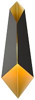 Бра Leda WE245.01.021 Wertmark чёрный золотой 1 лампа, основание чёрное в стиле арт-деко модерн 