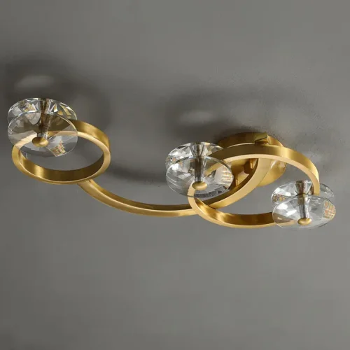 Светильник потолочный ADONICA ARCH L8 208108-23 ImperiumLoft прозрачный на 8 ламп, основание латунь в стиле современный фото 10