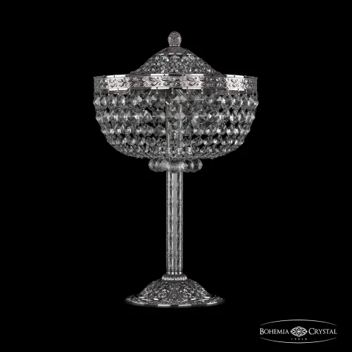Настольная лампа 19281L6/25IV Ni Bohemia Ivele Crystal прозрачная 3 лампы, основание никель металл в стиле классический sp