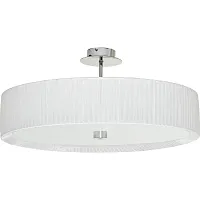 Люстра потолочная Alehandro White 5344-NW Nowodvorski белая на 3 лампы, основание хром в стиле минимализм 