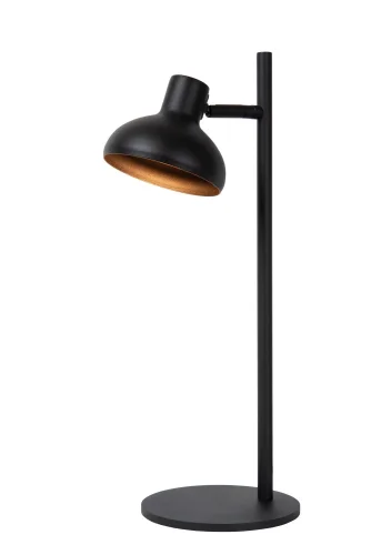Настольная лампа Sensas 30597/01/30 Lucide чёрная 1 лампа, основание чёрное металл в стиле современный  фото 2