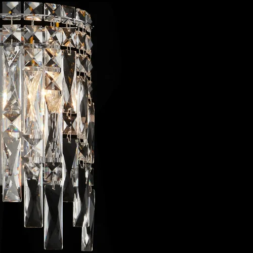 Бра ABRIL AP2 Crystal Lux прозрачный на 2 лампы, основание хром в стиле классический современный  фото 5
