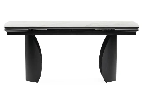 Керамический стол Готланд 180(240)х90х79 белый мрамор / черный 553533 Woodville столешница белая из керамика фото 8
