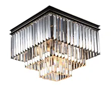 Люстра хрустальная 31105/PL black+gold Newport прозрачная на 5 ламп, основание чёрное в стиле современный Люстра хрустальная 31105/PL black+gold Newport прозрачная на 5 ламп, основание чёрное в стиле современный