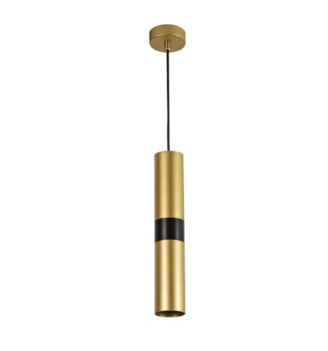 Светильник подвесной Mireil APL.607.16.01 Aployt матовый золото 1 лампа, основание матовое золото в стиле современный трубочки