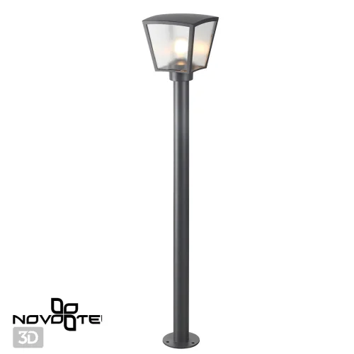 Парковый светильник Park 370944 Novotech уличный IP54 чёрный 1 лампа, плафон прозрачный в стиле хай-тек E27 фото 5