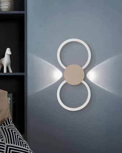 Бра LED Venticello 902127 Eglo бежевый на 1 лампу, основание бежевое в стиле современный хай-тек фото 3