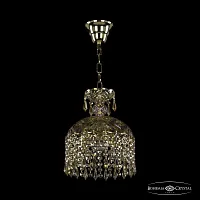 Светильник подвесной 14781/22 G Drops M801 Bohemia Ivele Crystal прозрачный 3 лампы, основание золотое в стиле классика drops