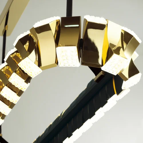Светильник подвесной LED Asturo 4993/90LA Odeon Light золотой 1 лампа, основание золотое в стиле арт-деко  фото 6