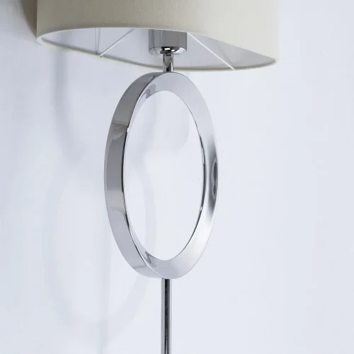 Торшер Contralto 4069/02 PN-1 Divinare  белый 1 лампа, основание хром в стиле современный
 фото 3