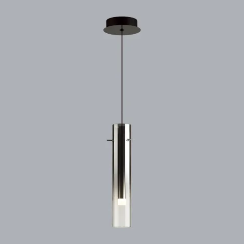 Светильник подвесной LED Shiny 5062/5L Odeon Light чёрный 1 лампа, основание чёрное в стиле современный трубочки фото 4