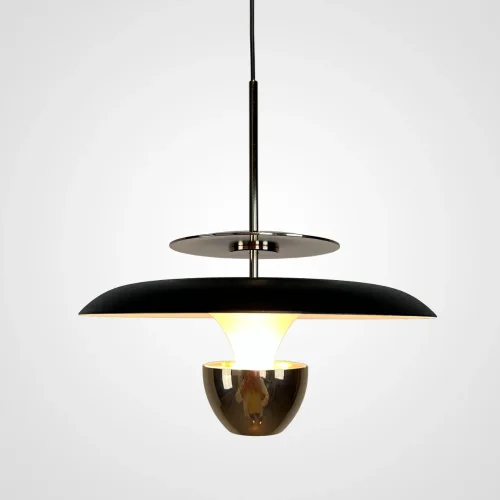 Светильник подвесной LED Bertil 232158-23 ImperiumLoft чёрный золотой 1 лампа, основание чёрное в стиле скандинавский  фото 10