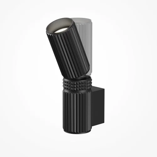 Бра Metropolis MOD475WL-02B Maytoni чёрный на 2 лампы, основание чёрное в стиле современный для чтения фото 5