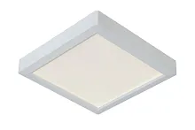 Светильник потолочный LED TENDO 07106/18/31 Lucide белый 1 лампа, основание белое в стиле современный квадраты