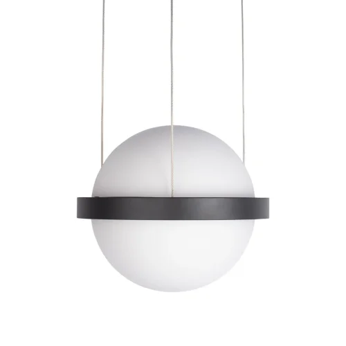 Светильник подвесной LED Jardin 10121/A LOFT IT белый 1 лампа, основание чёрное в стиле современный шар фото 3