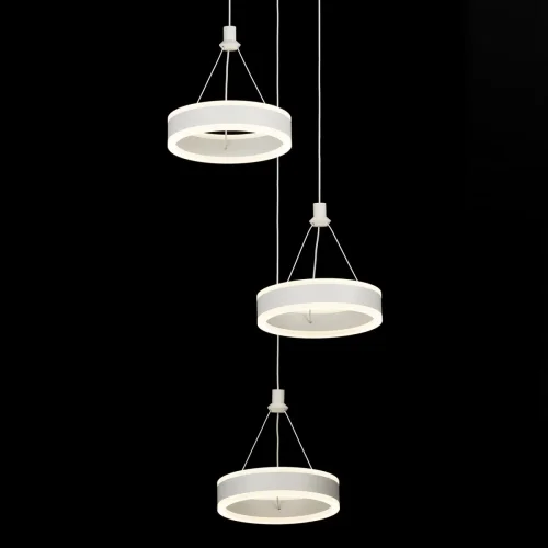 Светильник подвесной LED Дуэт CL719030 Citilux белый 1 лампа, основание белое в стиле современный хай-тек каскад фото 6
