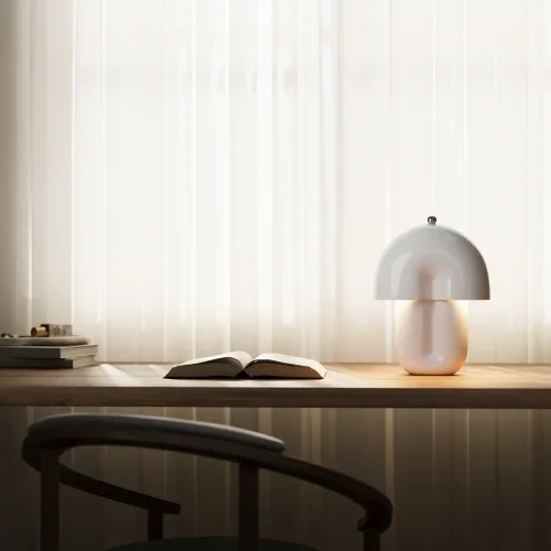 Настольная лампа LED Hope MOD479TL-L14W3K Maytoni белая на 1 лампу, основание белое керамика в стиле современный фото 2