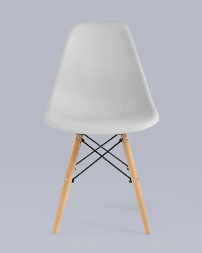 Стул EAMES, светло-серый 4шт. (набор) УТ000037608 Stool Group, /, ножки/массив бука/бежевый, размеры - *815***460*530 фото 8