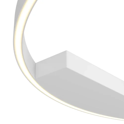 Светильник потолочный LED Rim MOD058CL-L50WK Maytoni белый 1 лампа, основание белое в стиле современный хай-тек минимализм кольца фото 2