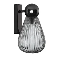 Бра Elica 5417/1W Odeon Light чёрный серый 1 лампа, основание чёрное в стиле современный 