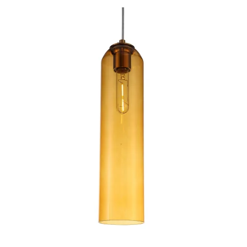 Светильник подвесной Callana SL1145.393.01 ST-Luce янтарный 1 лампа, основание латунь в стиле современный  фото 2