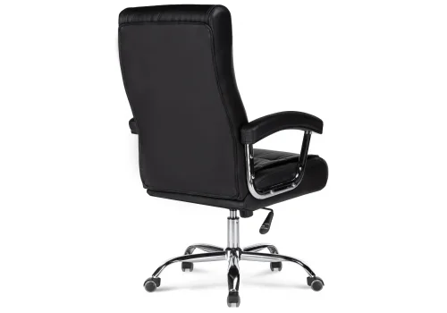 Компьютерное кресло Class black 15254 Woodville, чёрный/искусственная кожа, ножки/металл/хром, размеры - *1540***650*730 фото 5