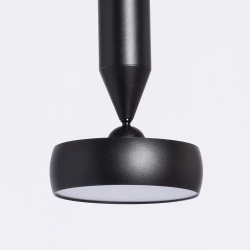 Светильник подвесной LED Информ 851011201 DeMarkt чёрный 1 лампа, основание чёрное в стиле современный хай-тек  фото 4