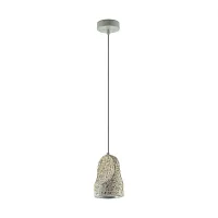 Светильник подвесной LED Pietra 7010/1C Odeon Light серый 1 лампа, основание серое в стиле современный 