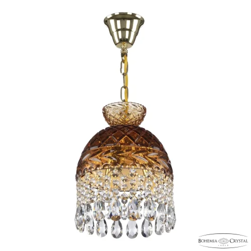 Светильник подвесной 5478/22 G Amber/M-1F Bohemia Ivele Crystal янтарный 3 лампы, основание золотое в стиле классический sp