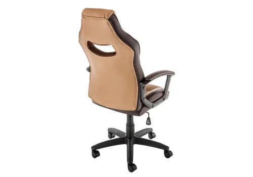 Компьютерное кресло Gamer коричневое 11378 Woodville, коричневый/искусственная кожа, ножки/пластик/чёрный, размеры - *1170***620*700 фото 5