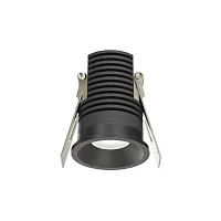 Светильник точечный LED Mini DL059-7W4K-B Maytoni чёрный 1 лампа, основание чёрное в стиле современный хай-тек круглый