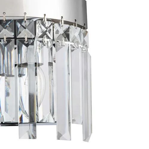 Бра Lacrima V000362 Indigo прозрачный на 2 лампы, основание хром в стиле классический  фото 3