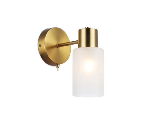 Бра TR9586 Ambrella light белый на 1 лампу, основание латунь в стиле классический 