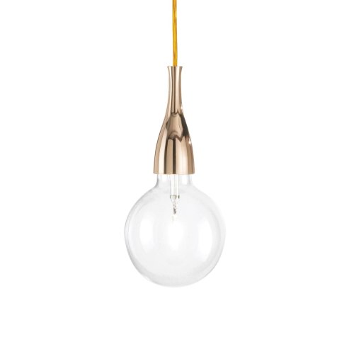 Светильник подвесной MINIMAL SP1 ORO Ideal Lux без плафона 1 лампа, основание золотое в стиле современный 