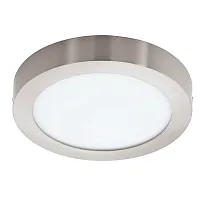Светильник накладной LED Fueva-Z 900114 Eglo белый на 1 лампу, основание матовое хром в стиле современный круглый