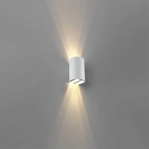 Настенный светильник LED уличный Bar 7126/4WL Odeon Light уличный IP54 белый на 1 лампу, плафон белый в стиле хай-тек современный LED фото 3