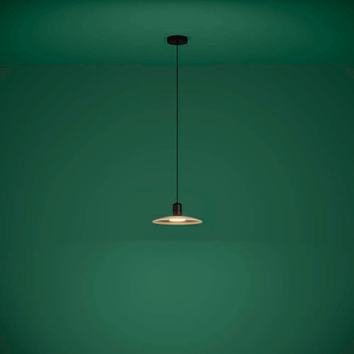 Светильник подвесной Mayazes 39911 Eglo коричневый бежевый 1 лампа, основание чёрное в стиле современный  фото 2