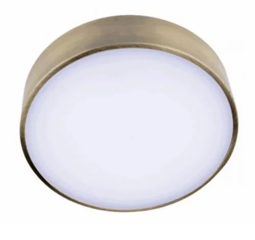 Светильник потолочный LED Evon APL.0114.29.12 Aployt белый на 1 лампу, основание латунь в стиле хай-тек современный тарелка