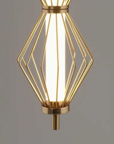 Светильник подвесной LED Eloise V11356-PL Moderli белый золотой на 1 лампу, основание золотое в стиле современный фото 4