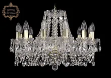 Люстра подвесная хрустальная 11.11.12.195.Gd.Sp Bohemia Art Classic прозрачная на 12 ламп, основание золотое в стиле классический 