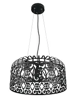 Светильник подвесной Marcia TL4020D-03BL Toplight чёрный 3 лампы, основание чёрное в стиле кантри современный 
